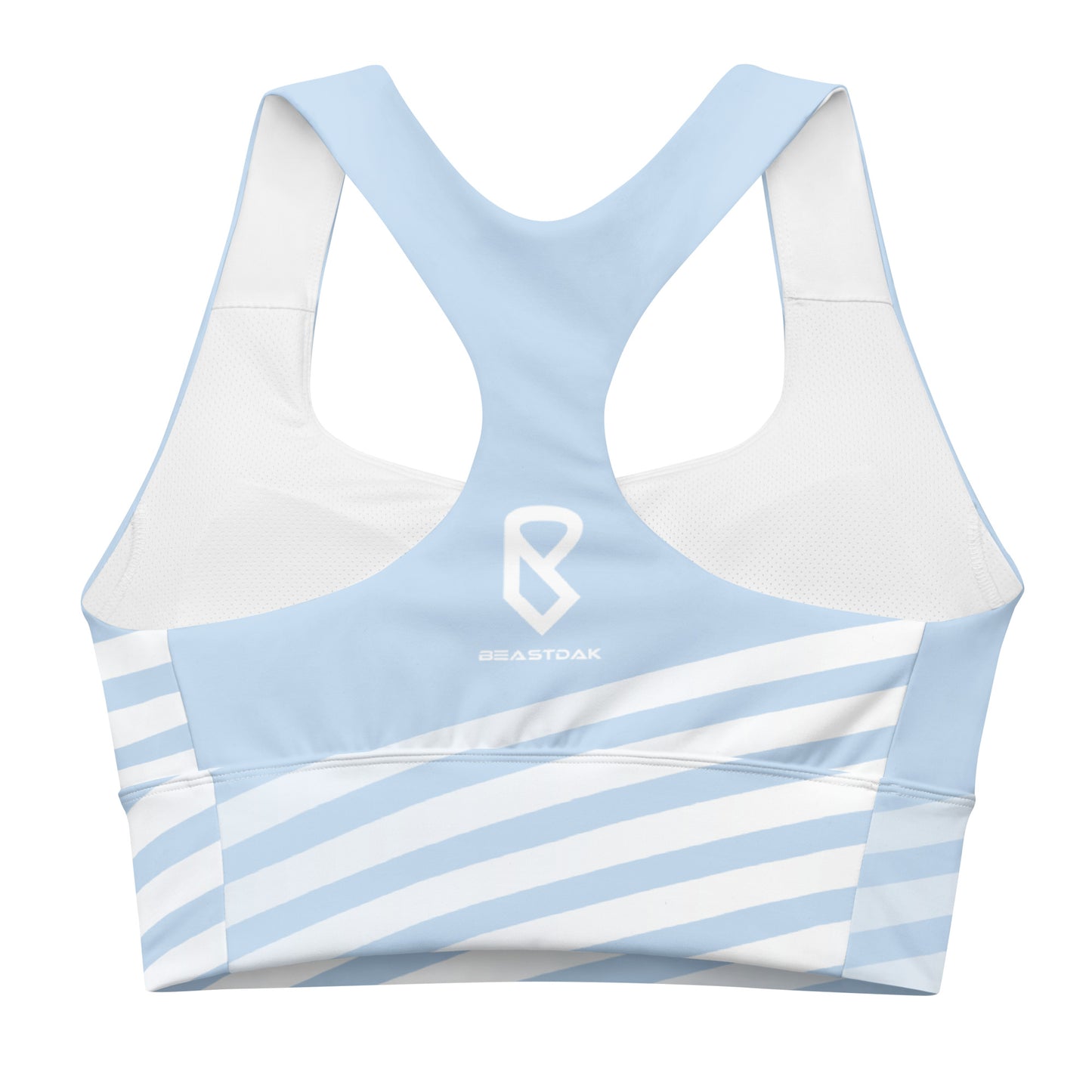 Longline Sports Bra - abstract colors