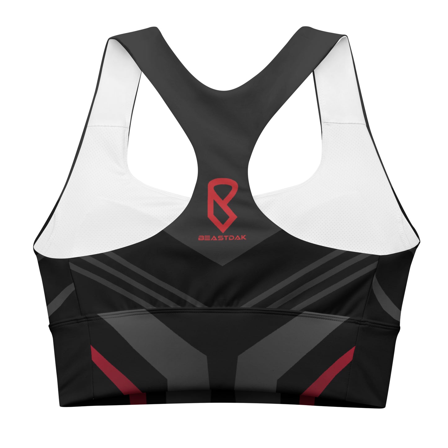 Longline Sports Bra - abstract colors