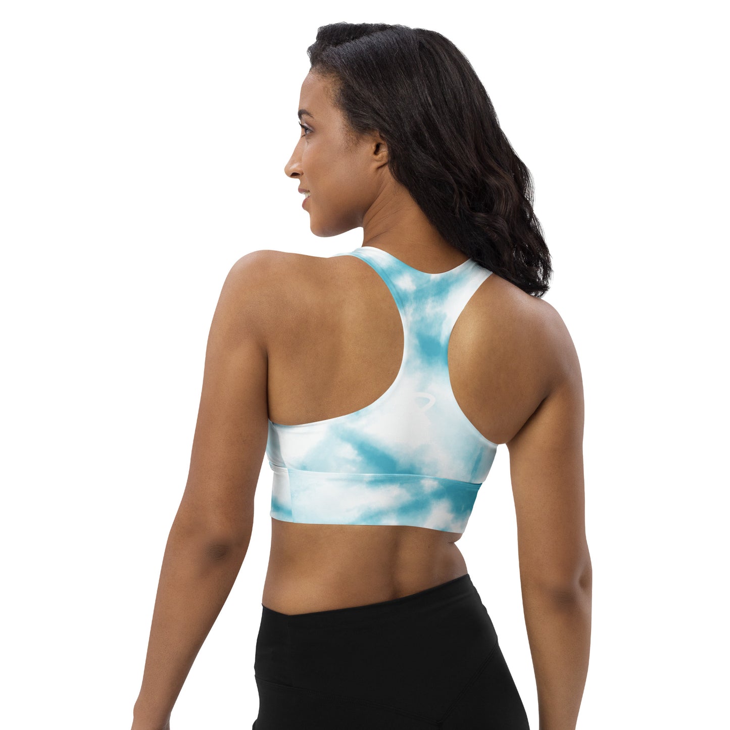Longline Sports Bra - abstract colors