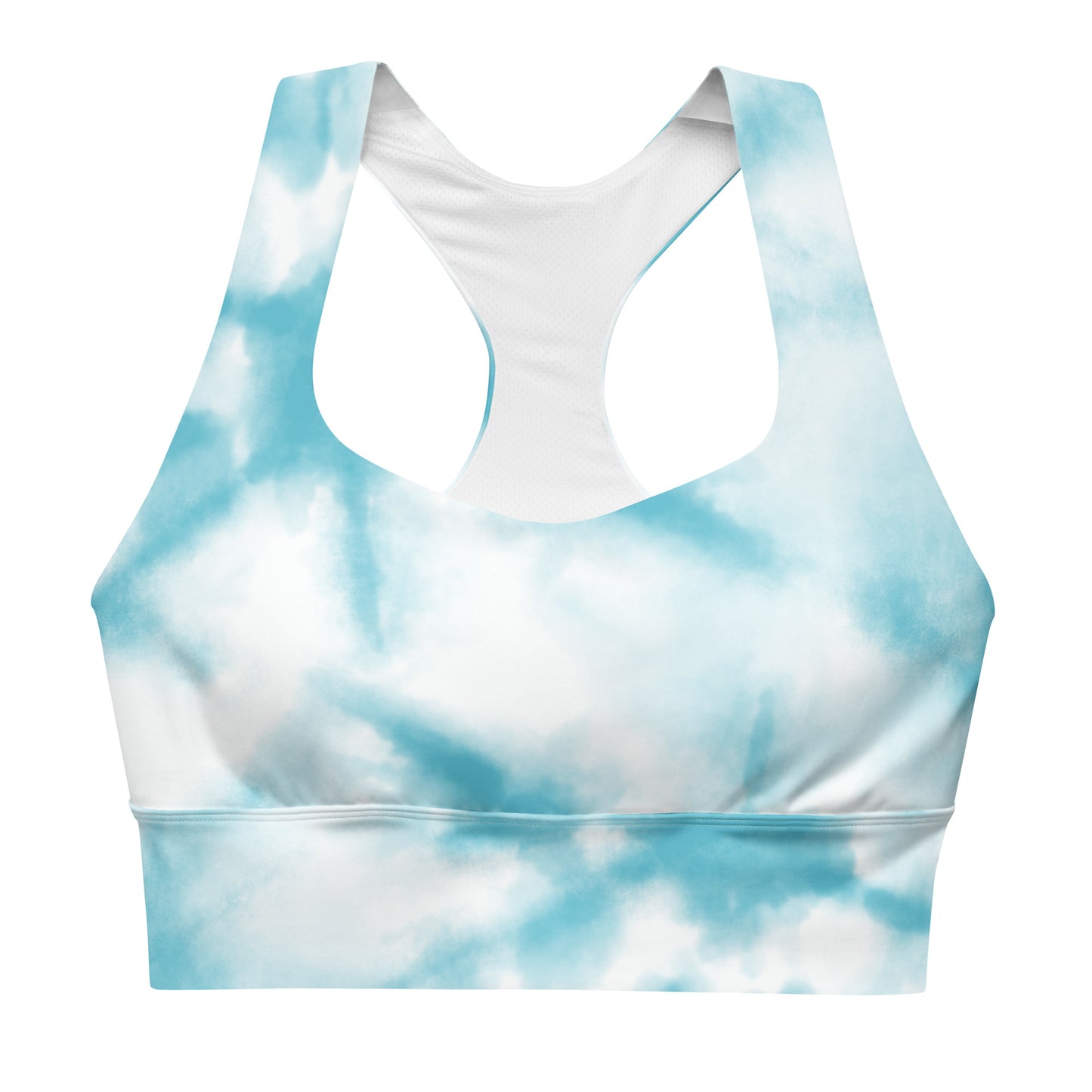 Longline Sports Bra - abstract colors