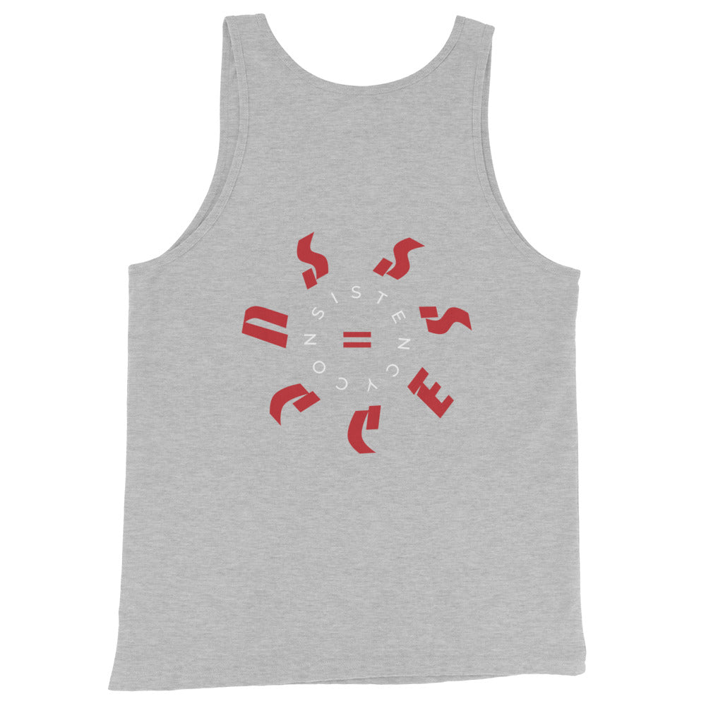 Beastdak Tank Top "Consistency = Success" (red/white print)
