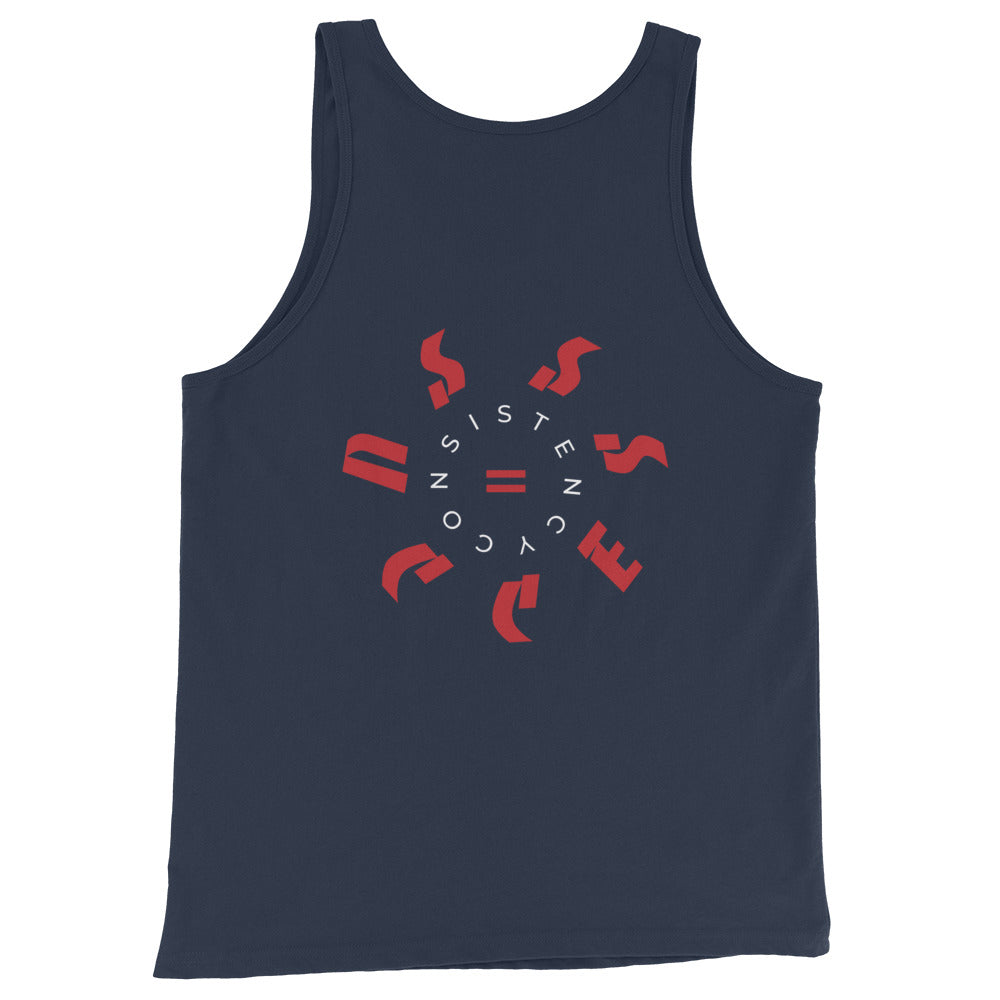 Beastdak Tank Top "Consistency = Success" (red/white print)