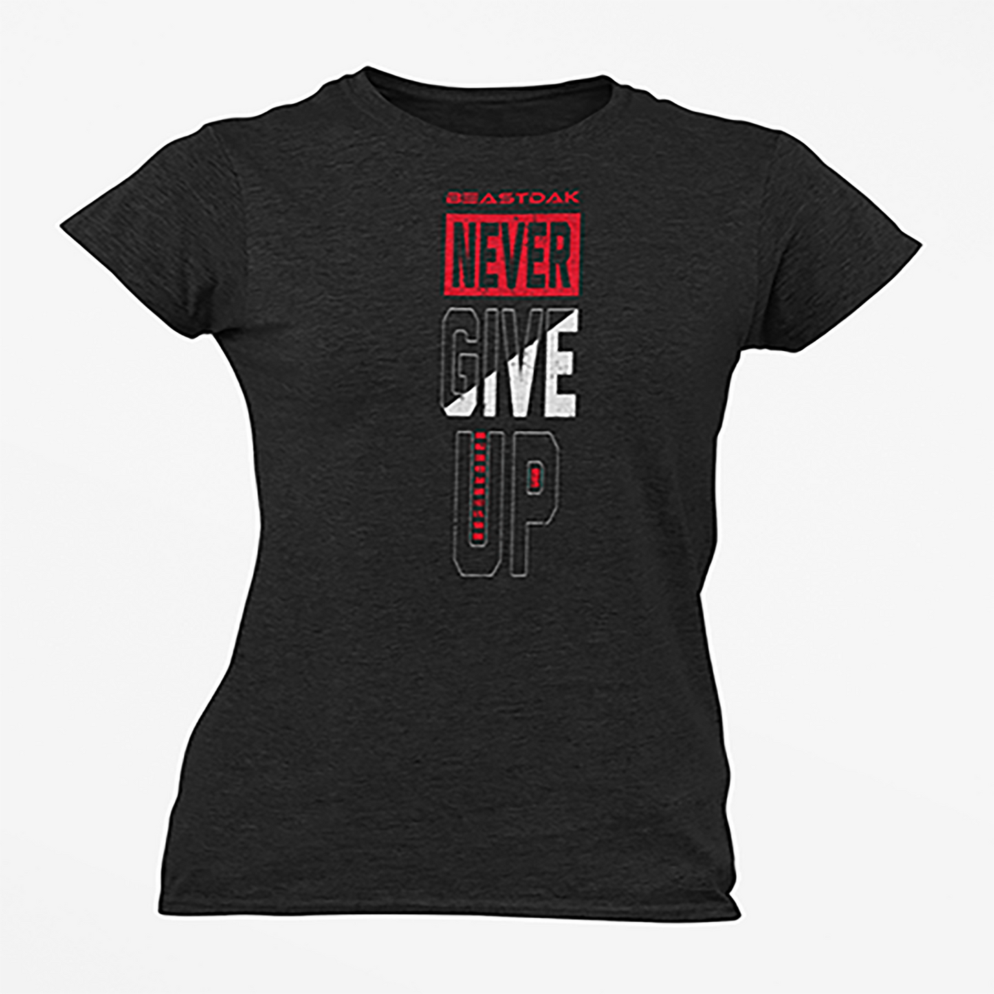 Women's Short Sleeve T-shirt "Never Give Up"