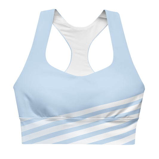 Longline Sports Bra - abstract colors