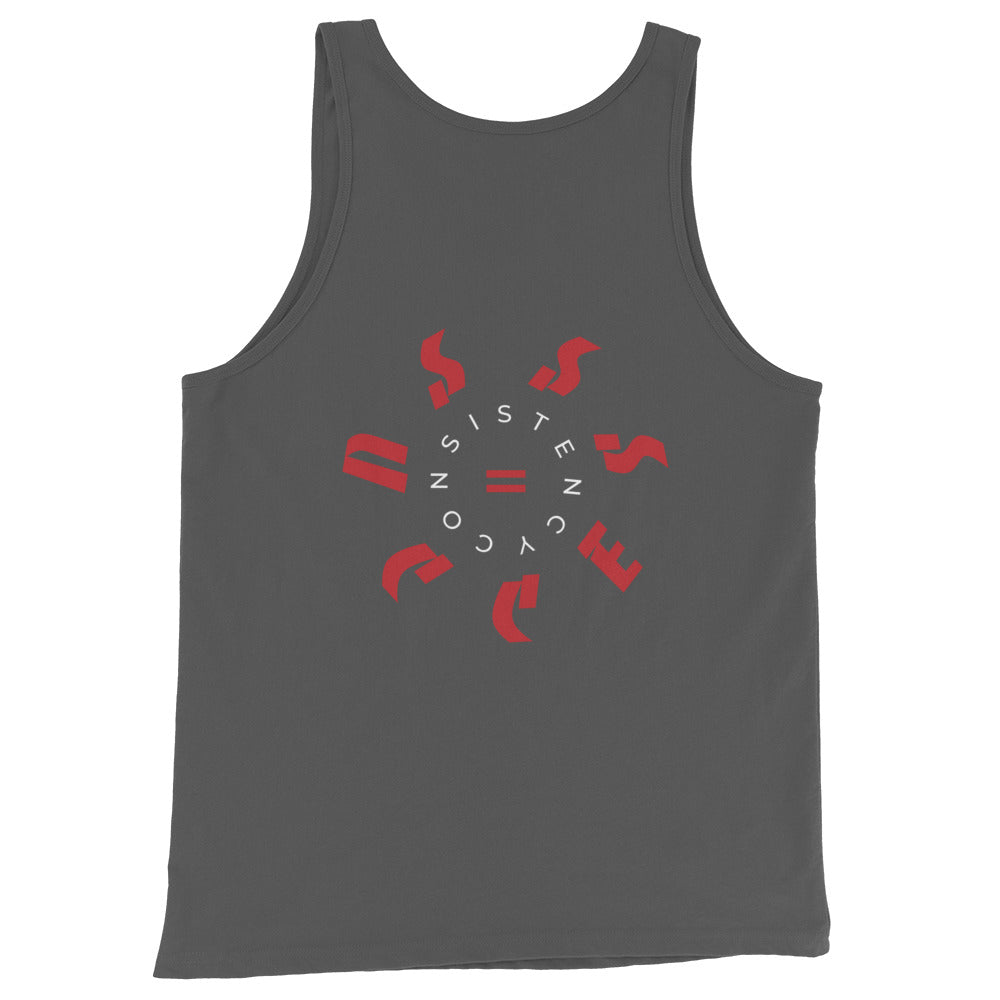 Beastdak Tank Top "Consistency = Success" (red/white print)