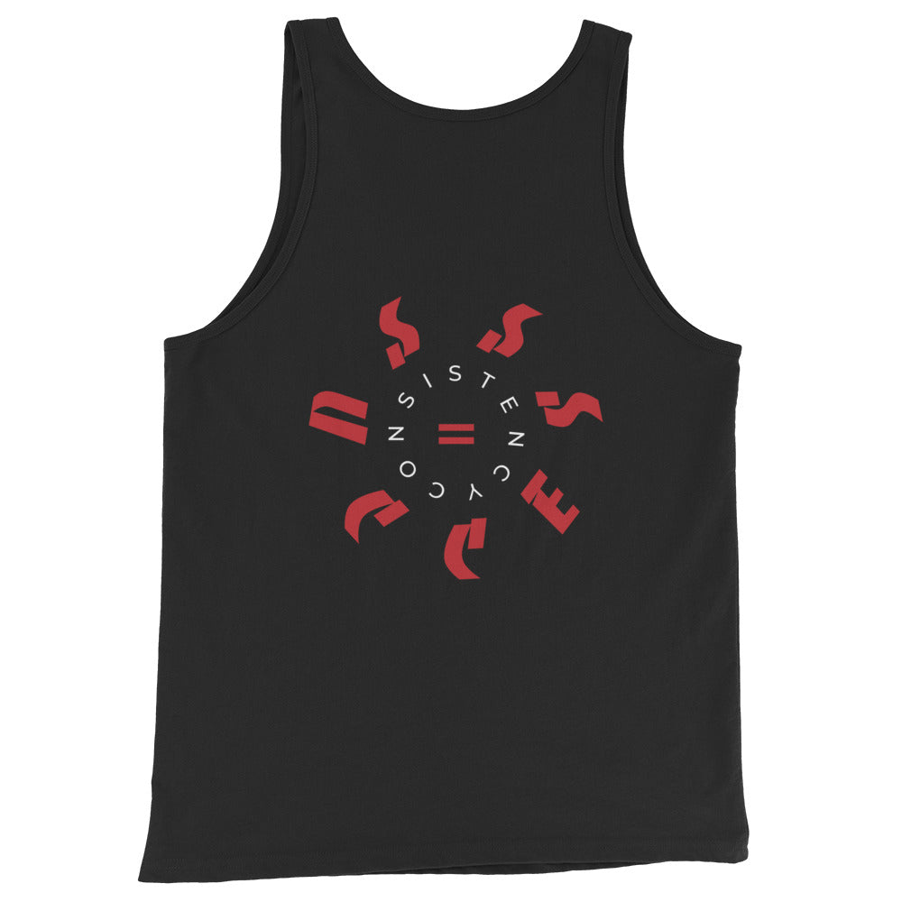 Beastdak Tank Top "Consistency = Success" (red/white print)